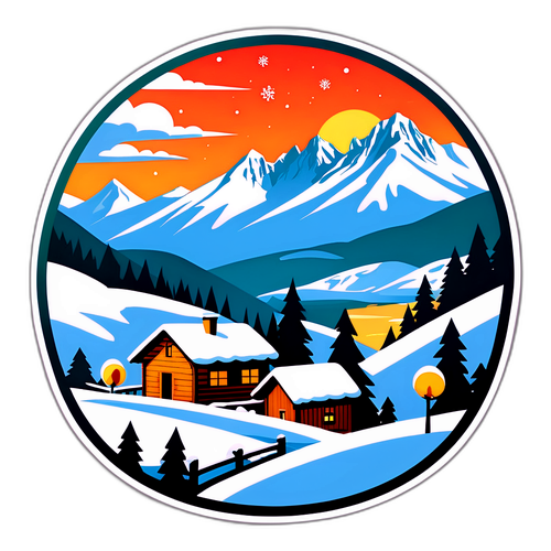 Italienische Schneelandschaft