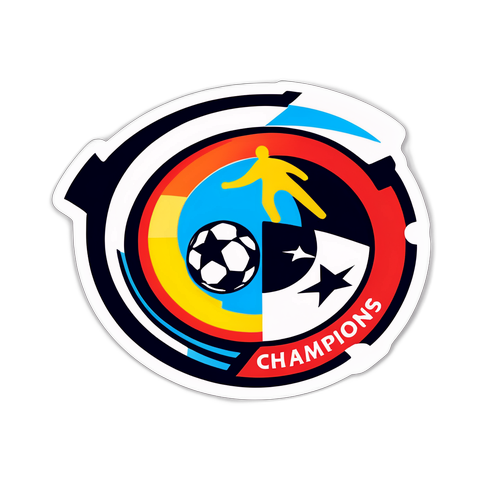 챔피언스 리그의 긴장감과 흥분을 담은 스티커 디자인