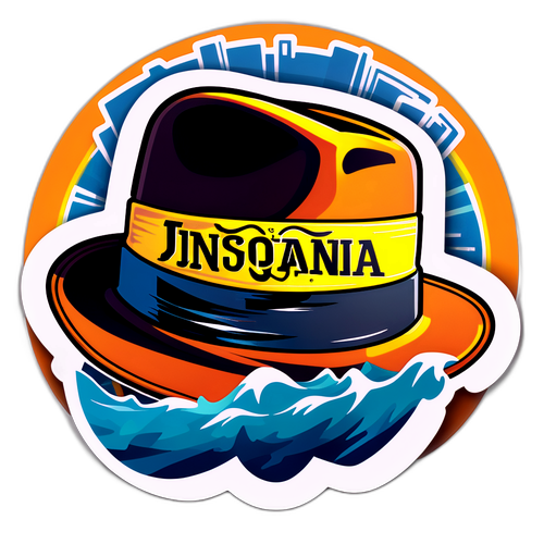 Avontuurlijke Indiana Jones Hoed Sticker