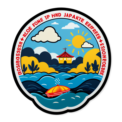 Sticker Dampak Banjir di Jakarta