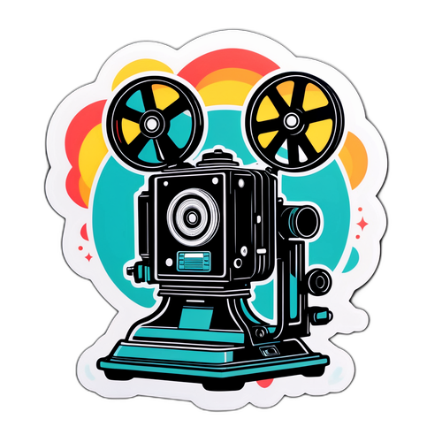 Stiker Proyektor Film Berwarna