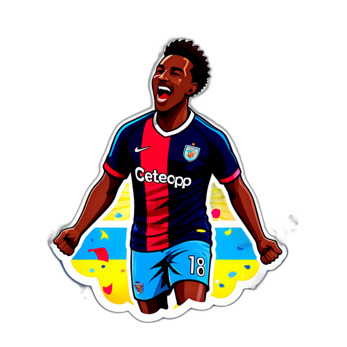 Nembo ya Mchezaji wa Soka Akiadhimisha