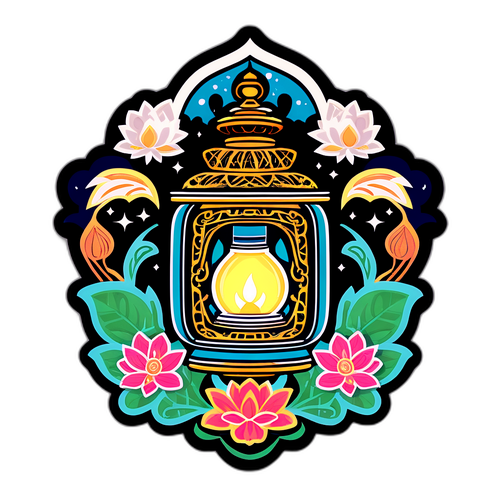 Sticker Lentera Imsak Medan