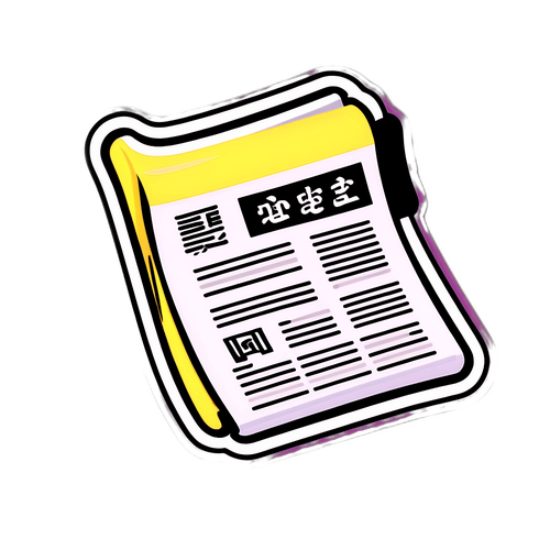 조선일보 모양 메모 스티커