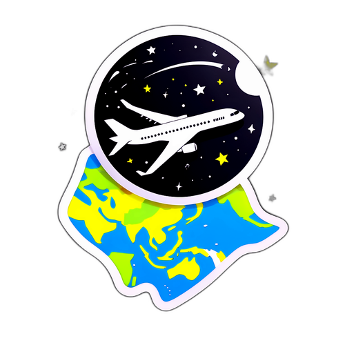 Самолет над картой