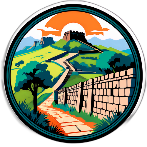 Hadrian's Wall Historical Sticker