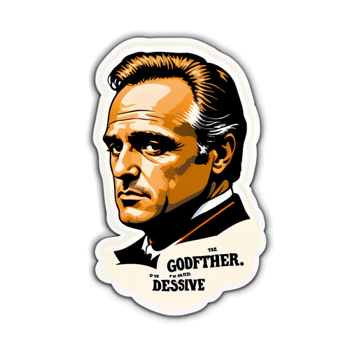 Klasyczny naklejka inspirowana Marlonem Brando