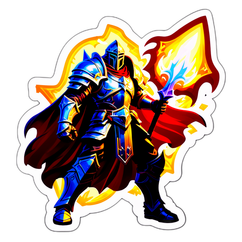 An actiongeladene Darstellung eines Paladins aus Diablo 4