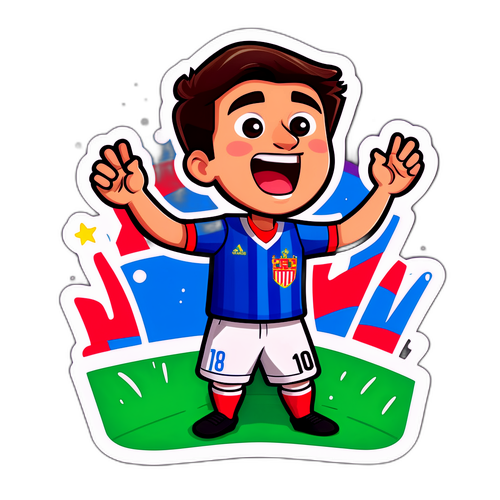 코파 델 레이 결승전 골을 넣는 순간 스티커 디자인