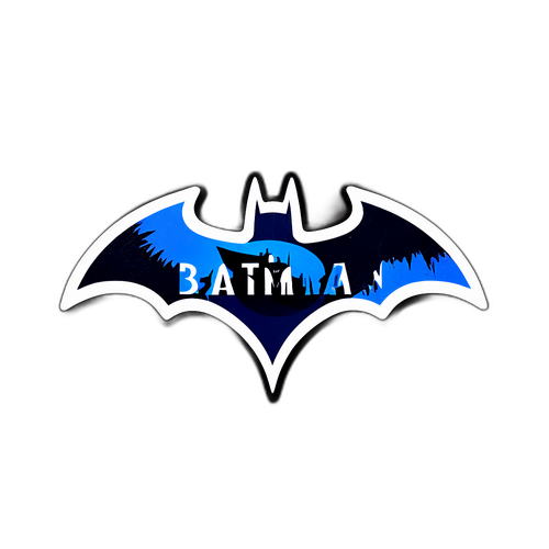 Batman-elokuvan ikoninen logo modernilla graafisella ilmeellä