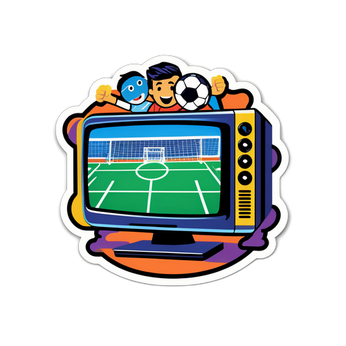 Sticker bóng đá vui vẻ