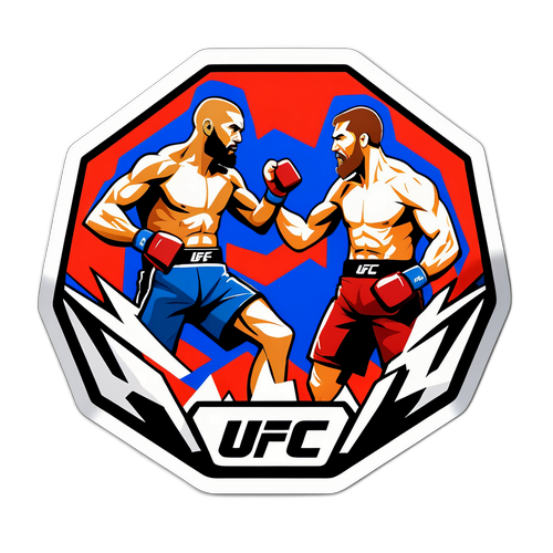 מדבקת אוקטגון UFC