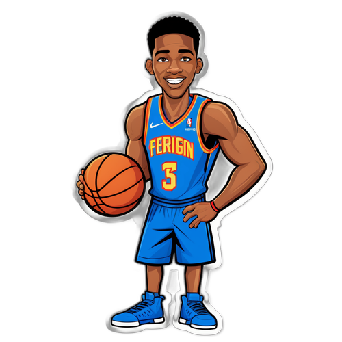 Terrance Ferguson Superhero Basketball Sticker