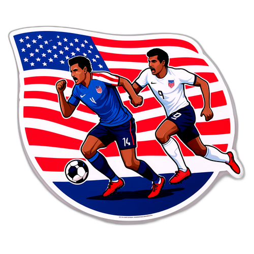 Sticker Dinamik USA vs Costa Rica