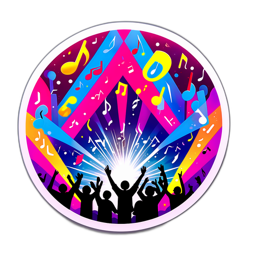 Abstrakt Design av Konsert Scene