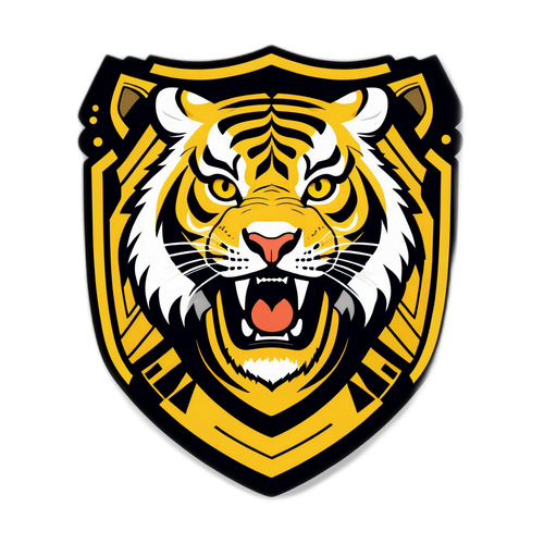 Diseño del Escudo más Fuerte con Tigre y Ambiente Andino