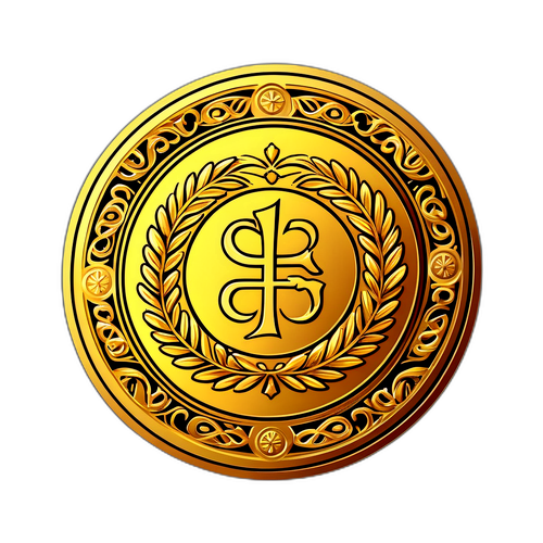 Χρυσό Νόμισμα με Διακόσμηση