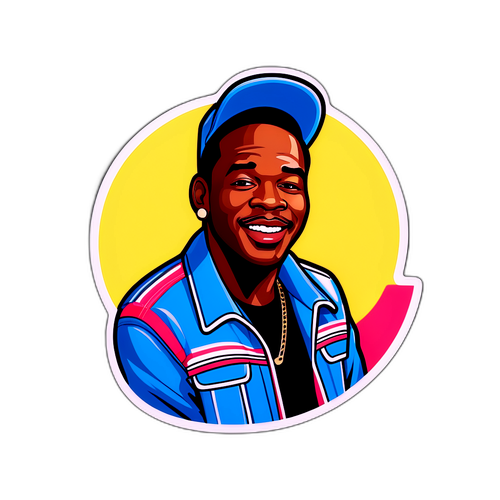 Nostalgischer Aufkleber von Bobby Brown
