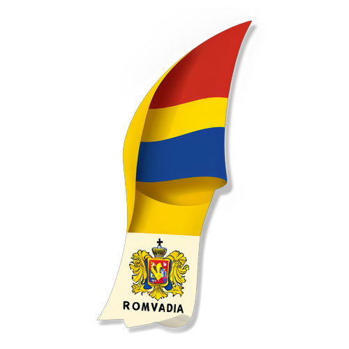 Design cu tricolorul României și un mesaj de Ziua Constituției