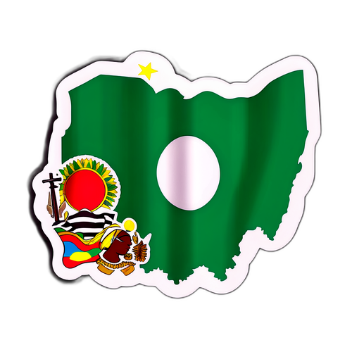 Sticker med Nigerias symboler
