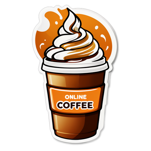 Sticker Cà Phê Trực Tuyến