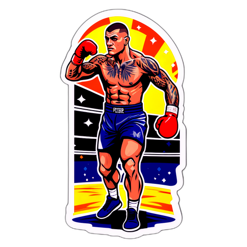 Dustin Poirier'in Zafer Anı Sticker'ı