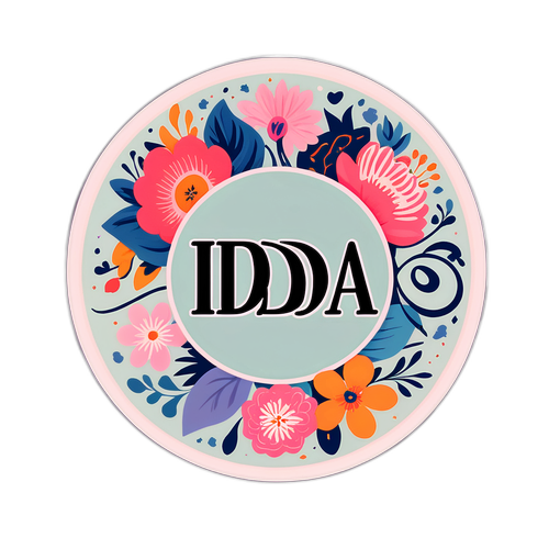 Elegant klistremerke design av Ida Fladen