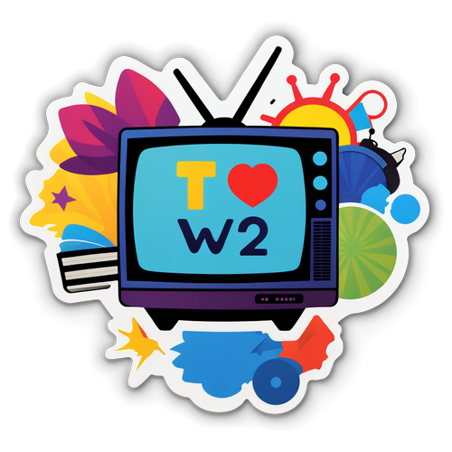 TV2 Logo med ikonisk tv-imagery