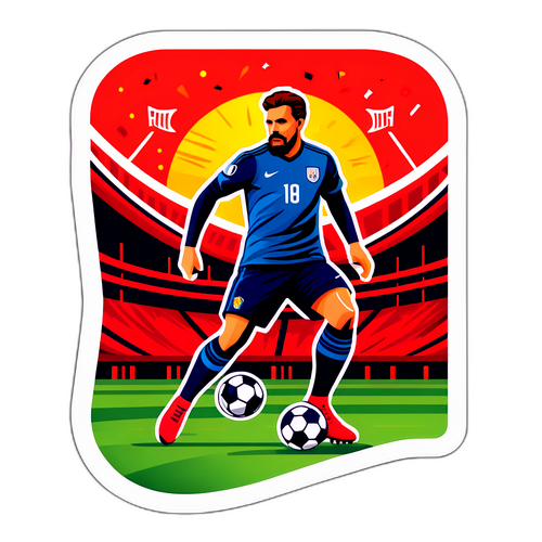 Sticker ya Viwanja vya Soka