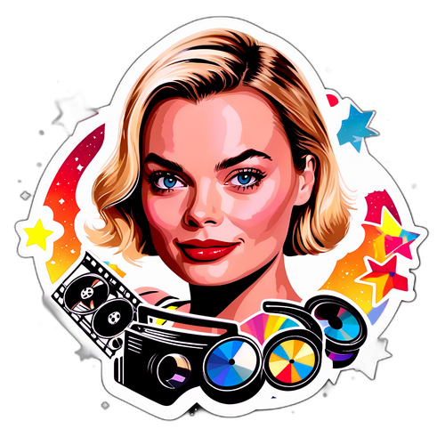 Sticker Glamouroso di Margot Robbie