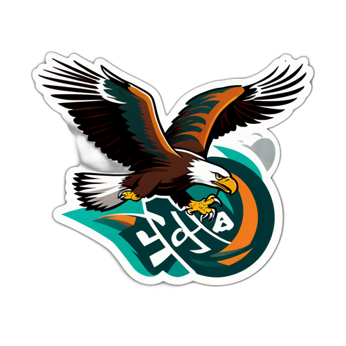 鷹的動感飛行貼紙