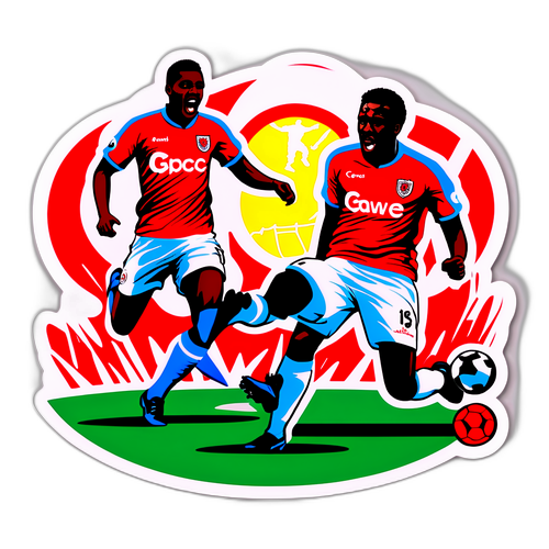 Stickerdesign: Spiel Crawley Town gegen Crystal Palace