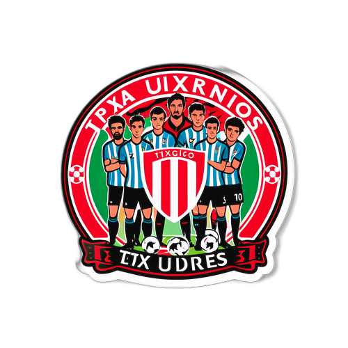 ออกแบบสติ๊กเกอร์ทีม Bilbao พร้อมคำว่า 'Txuriurdines'