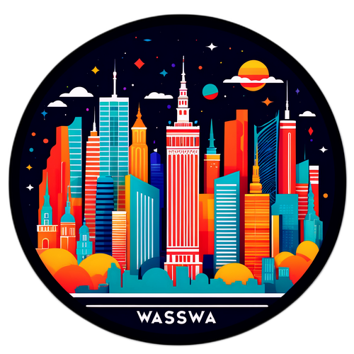 Futurystyczna panorama Warszawy