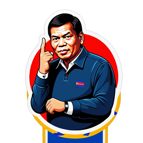 Shocking Sticker: Duterte’s Iconic Pose Reinvents Filipino Pride! 🔥