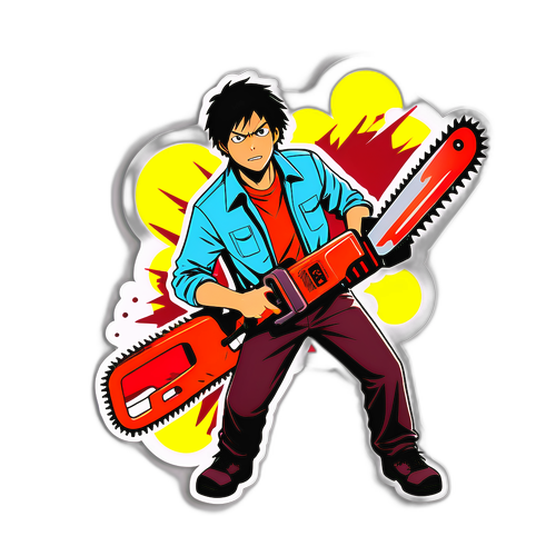 Візуалізація персонажа з фільму 'Chainsaw Man'