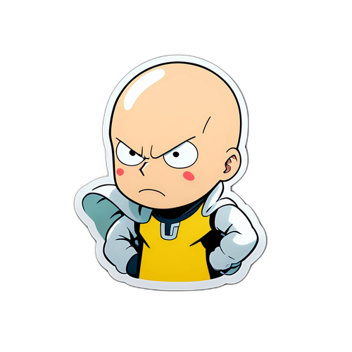 Personnage de One Punch Man en mode comique