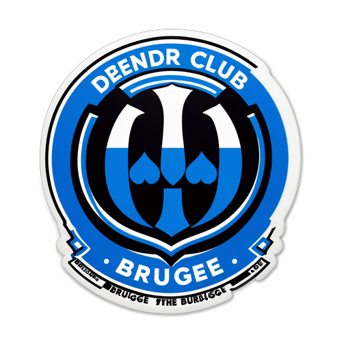 Onmisbaar voor Elke Fan: Sportieve Dender - Club Brugge Sticker!