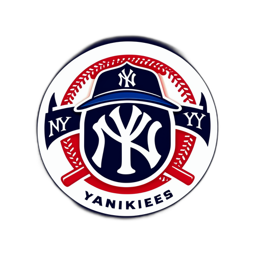 Playful New York Yankees Sticker