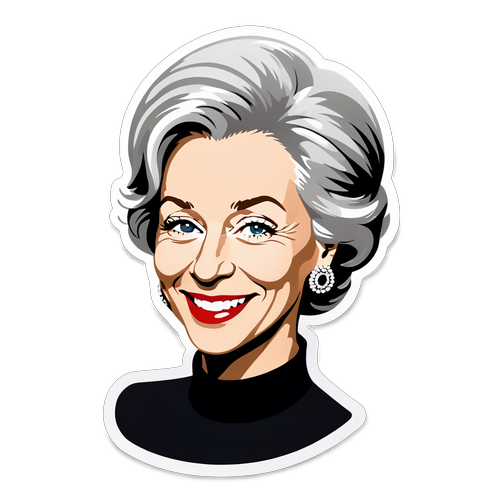 Minimalist design af Helen Mirren