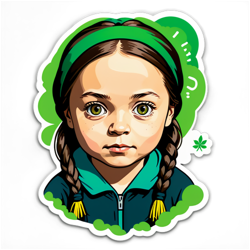 Greta Thunberg Silhouette - Környezetvédelmi Üzenetekkel