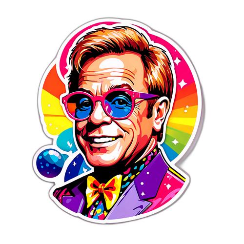 Elton John Sticker Design