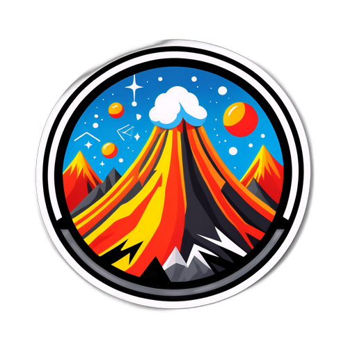 Adesivo a tema scientifico con logo INGV