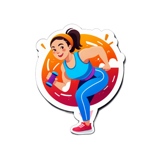 Khuyến khích duy trì sức khỏe với hình ảnh thể dục và thể thao