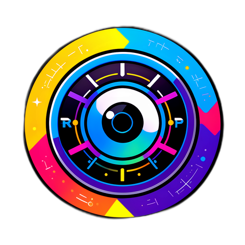 Fengende XRP-logo klistremerke