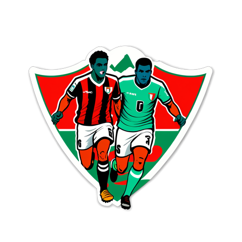 Ilustração de um jogo entre São Paulo e Juventude