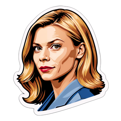 Claire Danes Collage Kunst Klistermærke