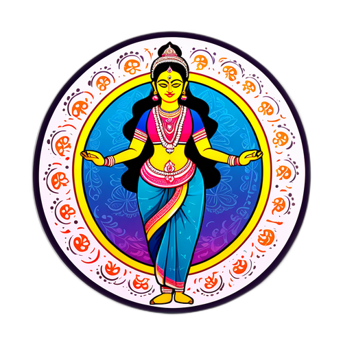 तेलुगु संस्कृति का जीवंत स्टिकर