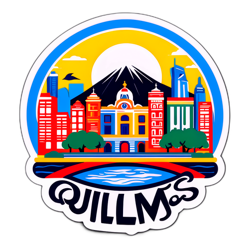 Diseño de un sticker de la ciudad de Quilmes