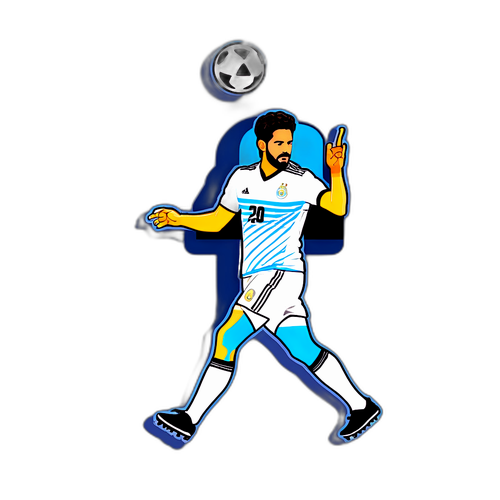 Isco technikás mozdulata a pályán